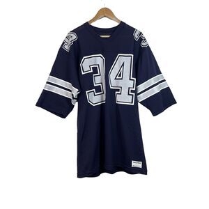 Sand Knit VTG Macgregor Dallas Cowboys Hershel Walker #34 NFL Football Jersey L